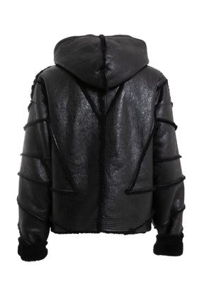 Hook and Eye Shearling Jacket