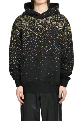 CRYSTAL AMIRI HOODIE / BLK