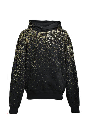 CRYSTAL AMIRI HOODIE / BLK