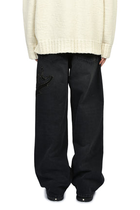 AMIRI HOLLYWOOD BAGGY JEAN / VINTAGE BLK