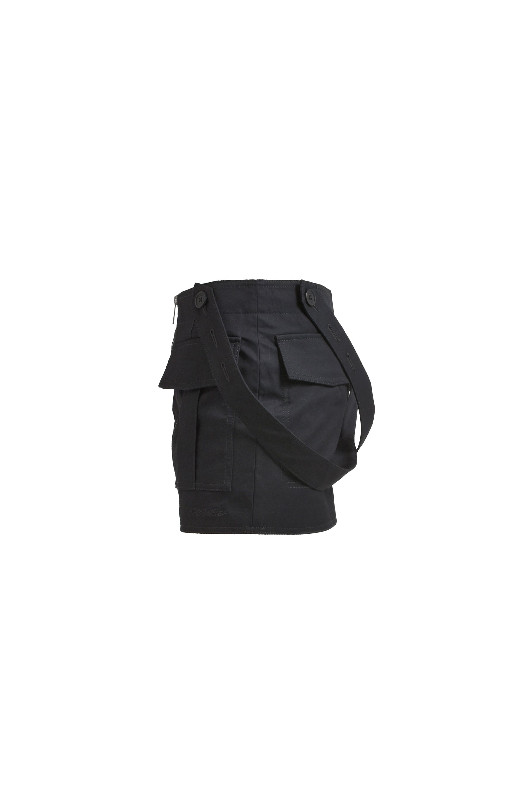 CO STRAPS CARGO MINI SKIRT / BLK