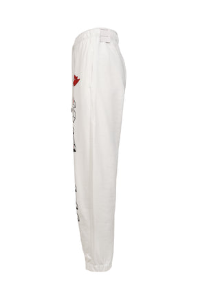M J SM FLC PANT / WHT