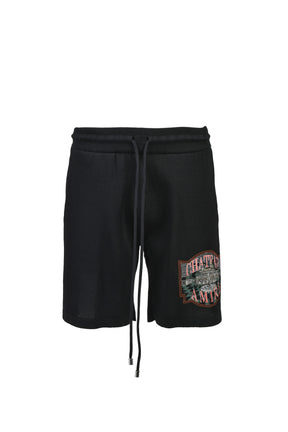 CHATEAU AMIRI CROCHET SHORT / BLK