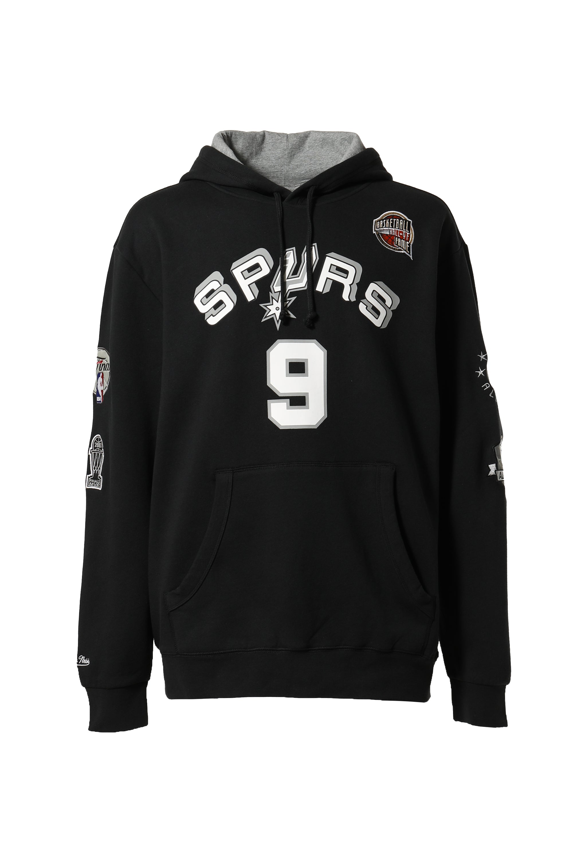 Mitchell&Ness ミッチェルアンドネス FW23 NBA HOF FLEECE HOODIE SPURS TONY PARKER / BLK  -NUBIAN