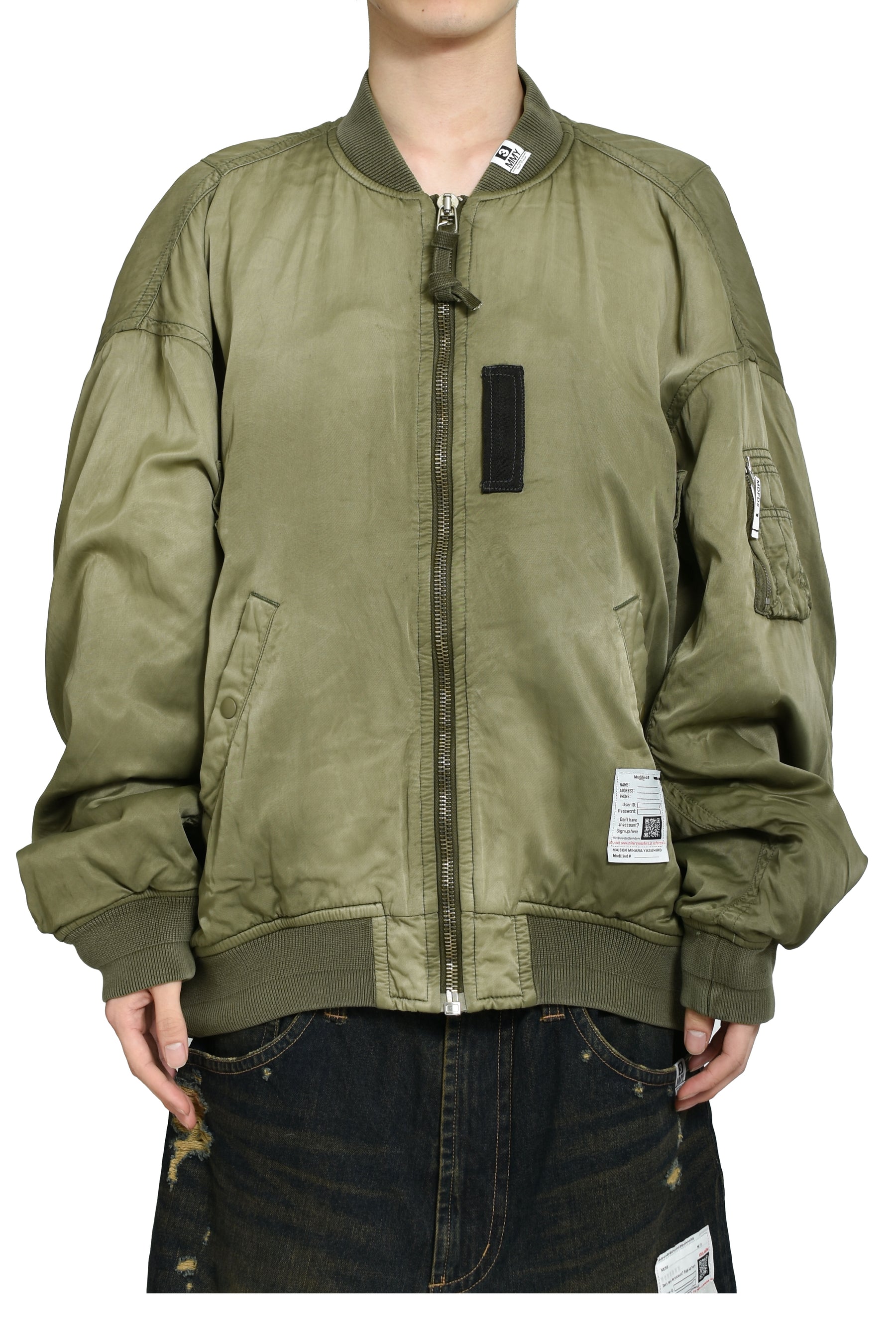 メゾンミハラヤスヒロ FLIGHT JACKET フライトジャケット48 グレー