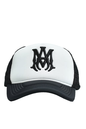 MA TWO TONE TRUCKER HAT / BLACK