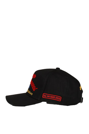 EMBROIDERED BASEBALL CAPS / NERO 