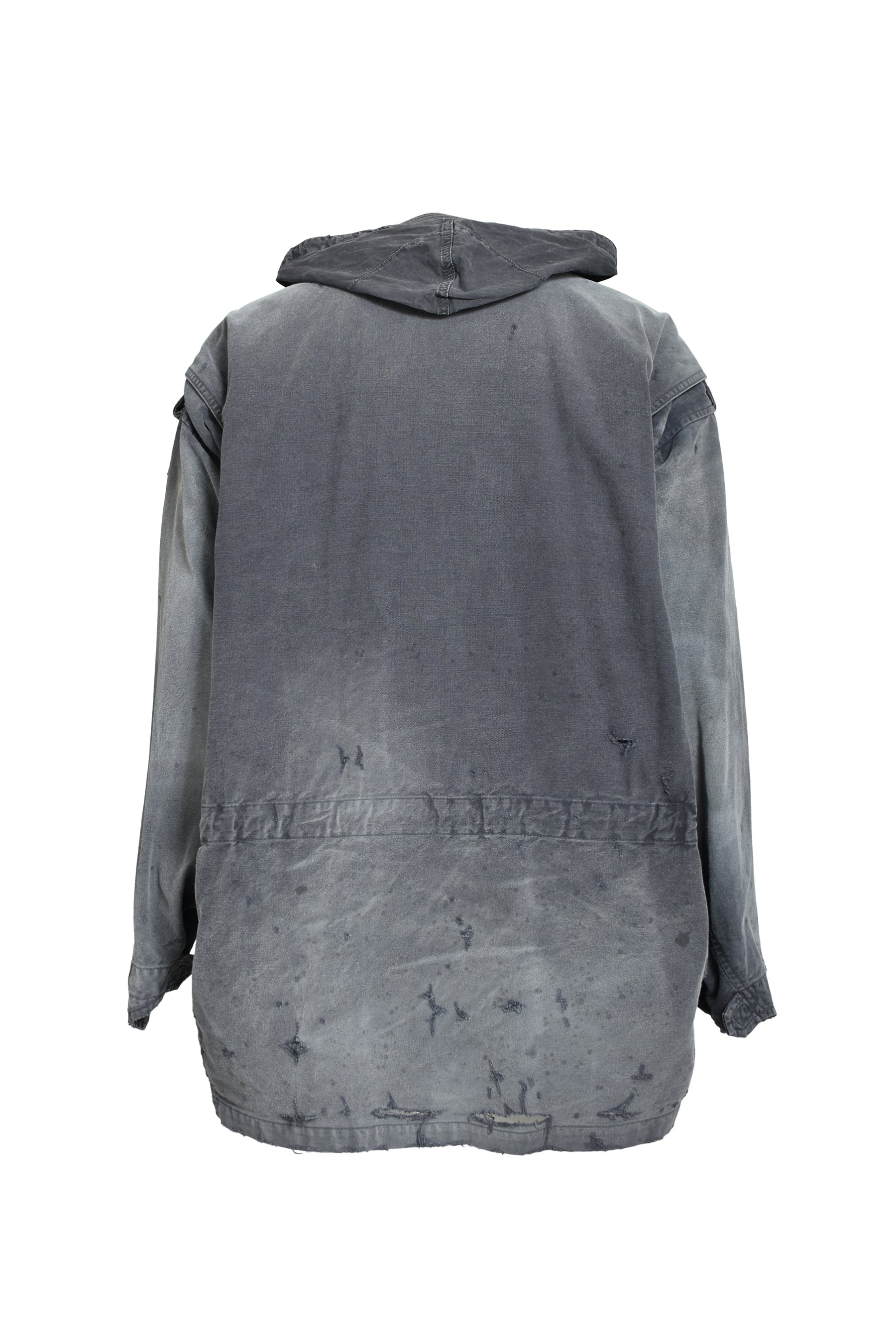 DISTRESSED M-65 JACKET / BLK