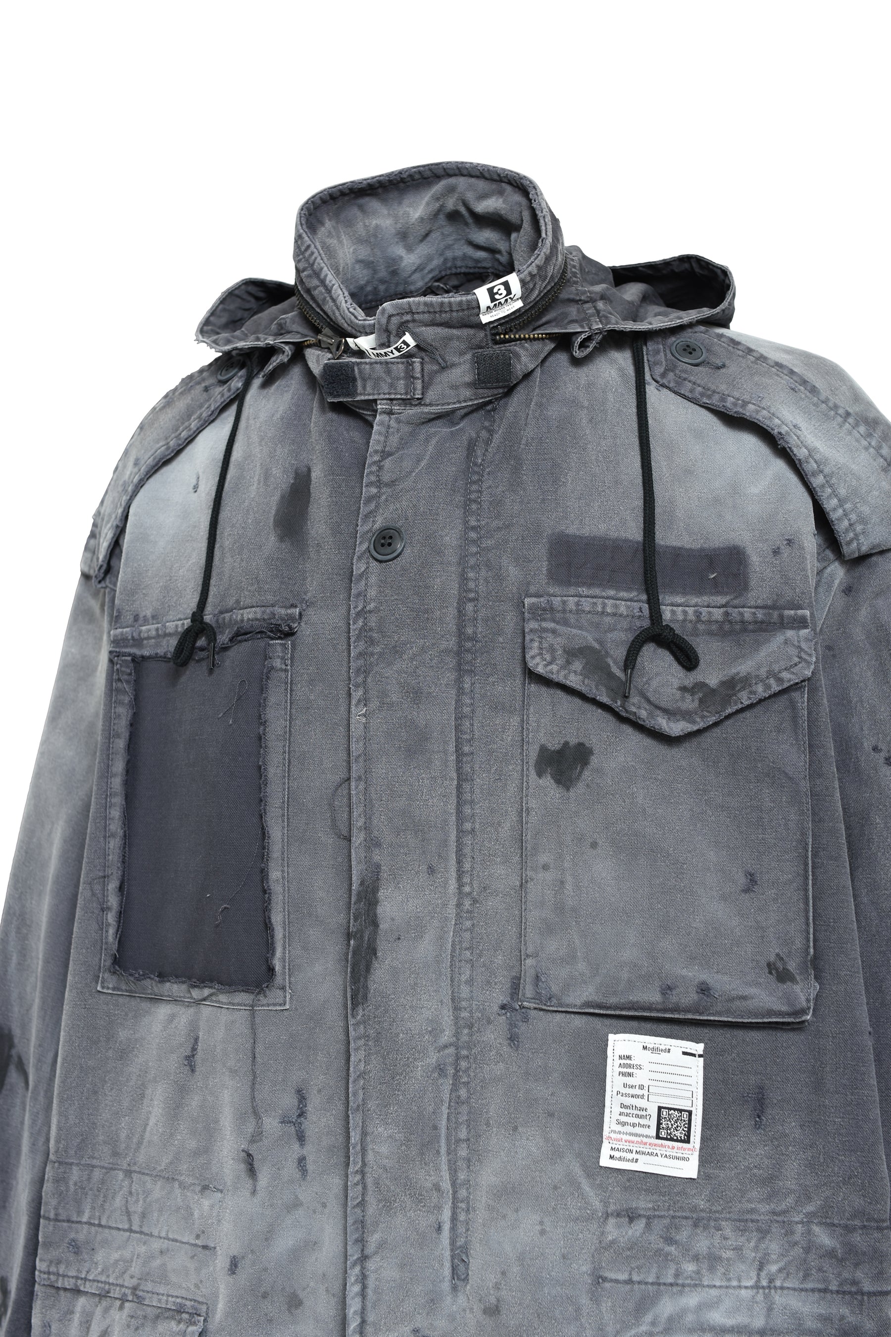 Maison MIHARA YASUHIRO メゾン ミハラヤスヒロ FW25 DISTRESSED M-65