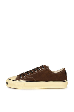 "JOEY"AGED-SOLE SUEDE VULCANIZED SNEAKER / BRW
