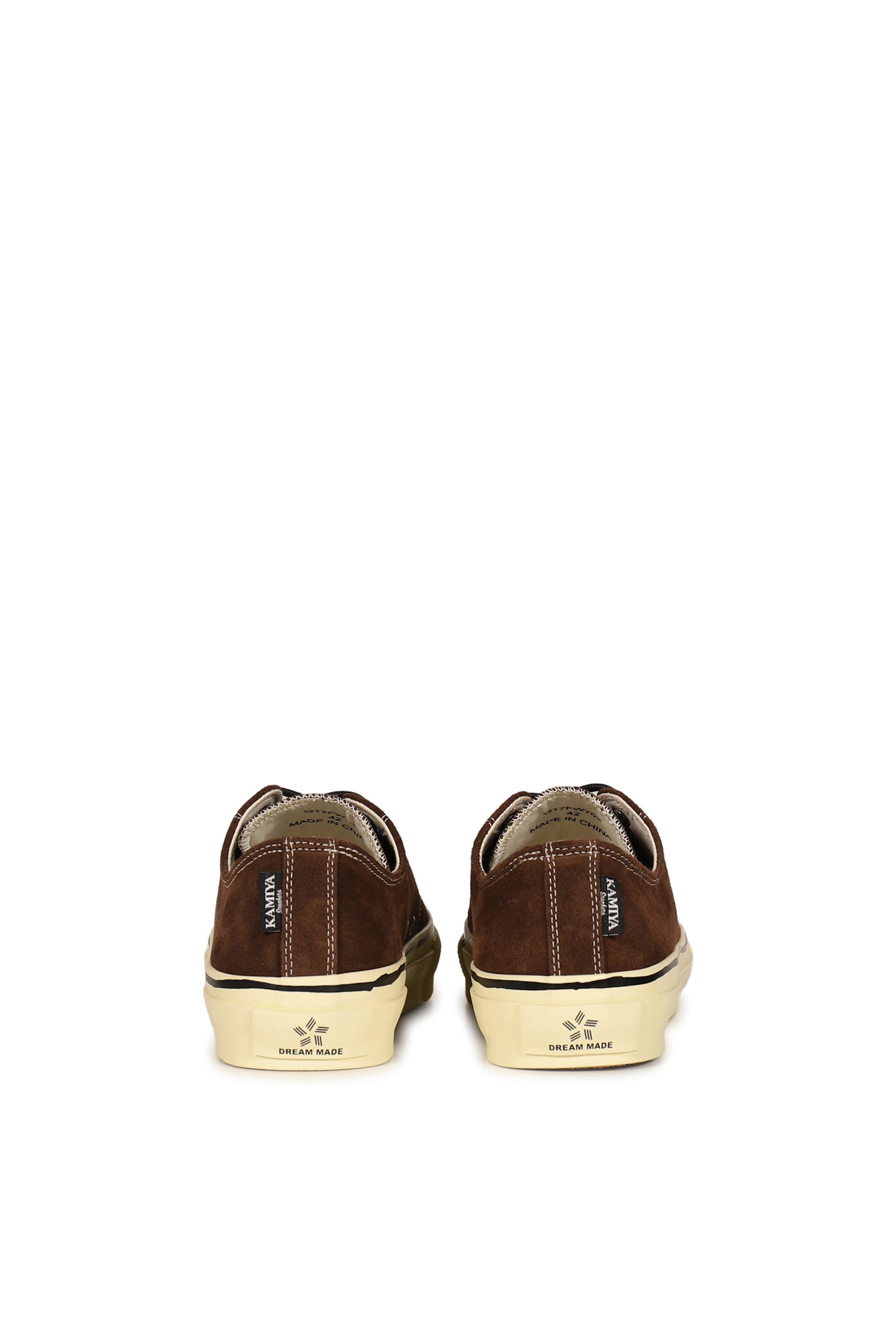 "JOEY"AGED-SOLE SUEDE VULCANIZED SNEAKER / BRW