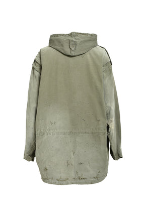 DISTRESSED M-65 JACKET / KHA