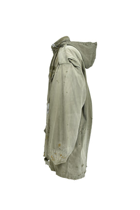 DISTRESSED M-65 JACKET / KHA