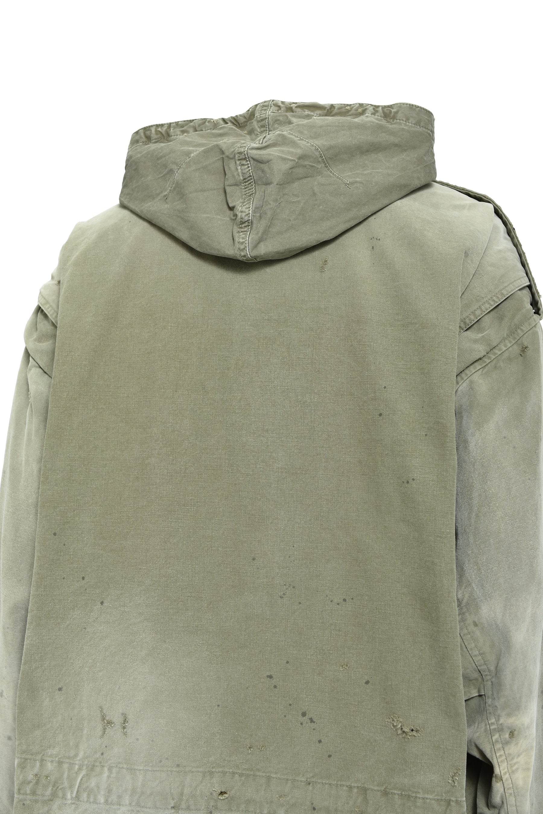 DISTRESSED M-65 JACKET / KHA