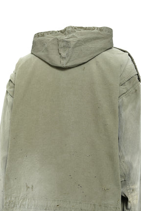 DISTRESSED M-65 JACKET / KHA