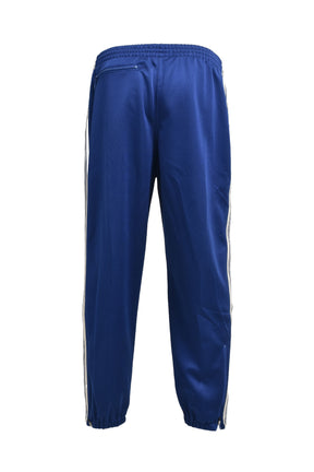 ZIPPED TRACK PANT - POLY SMOOTH / ROYAL