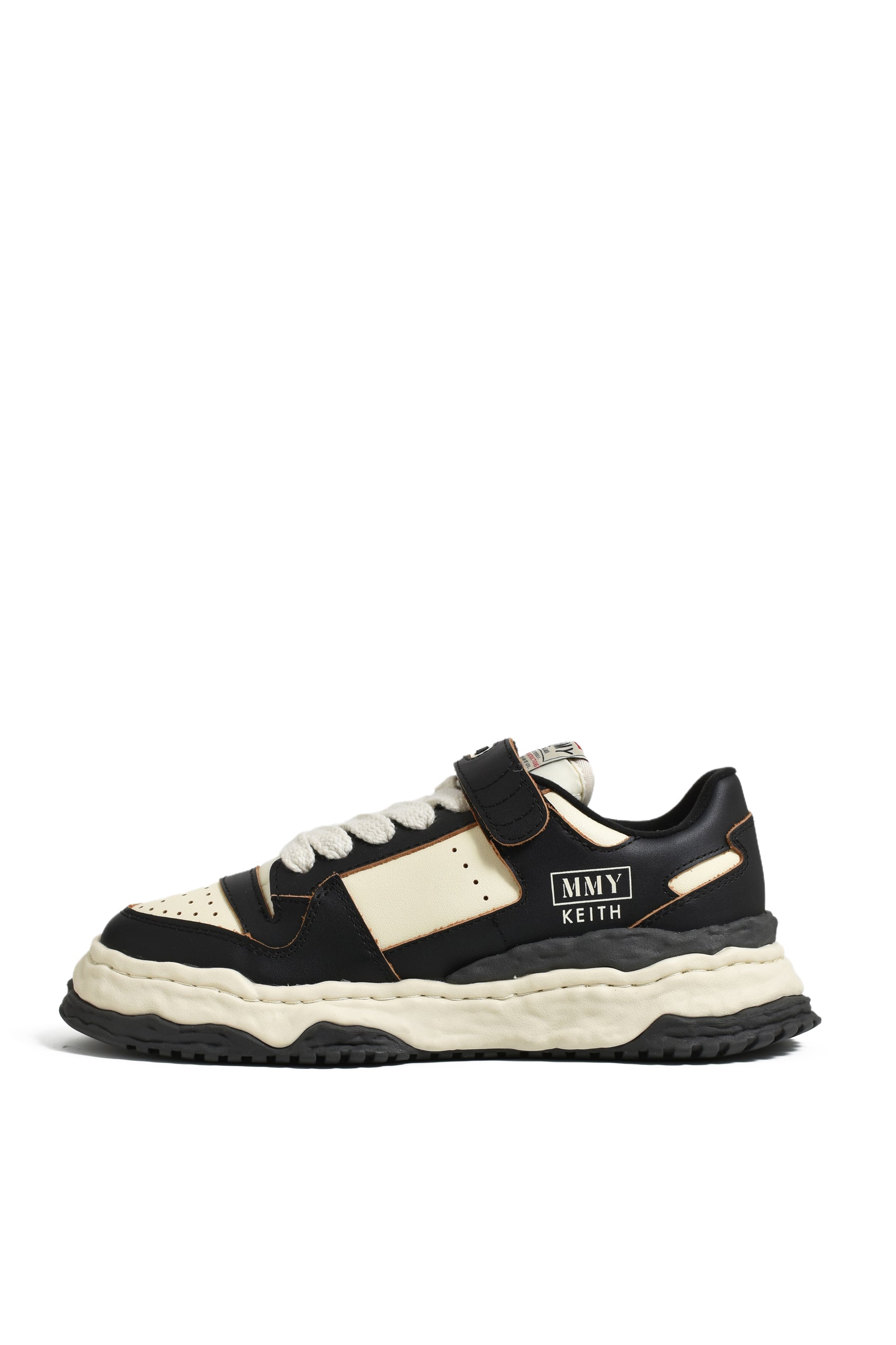 KEITH LOW LEATHER / BLK WHT