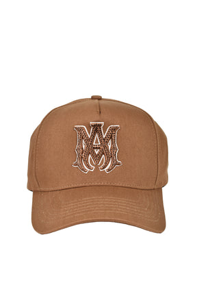 CRYSTAL MA OUTLINE CANVAS HAT / COFFEE