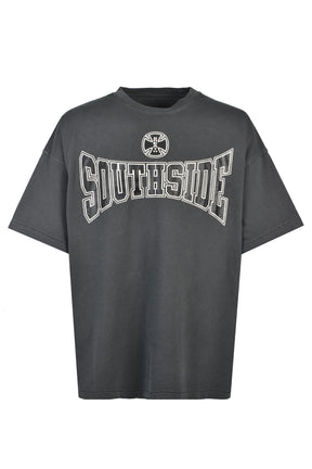 SOUTHSIDE CROSS TEE / BLK