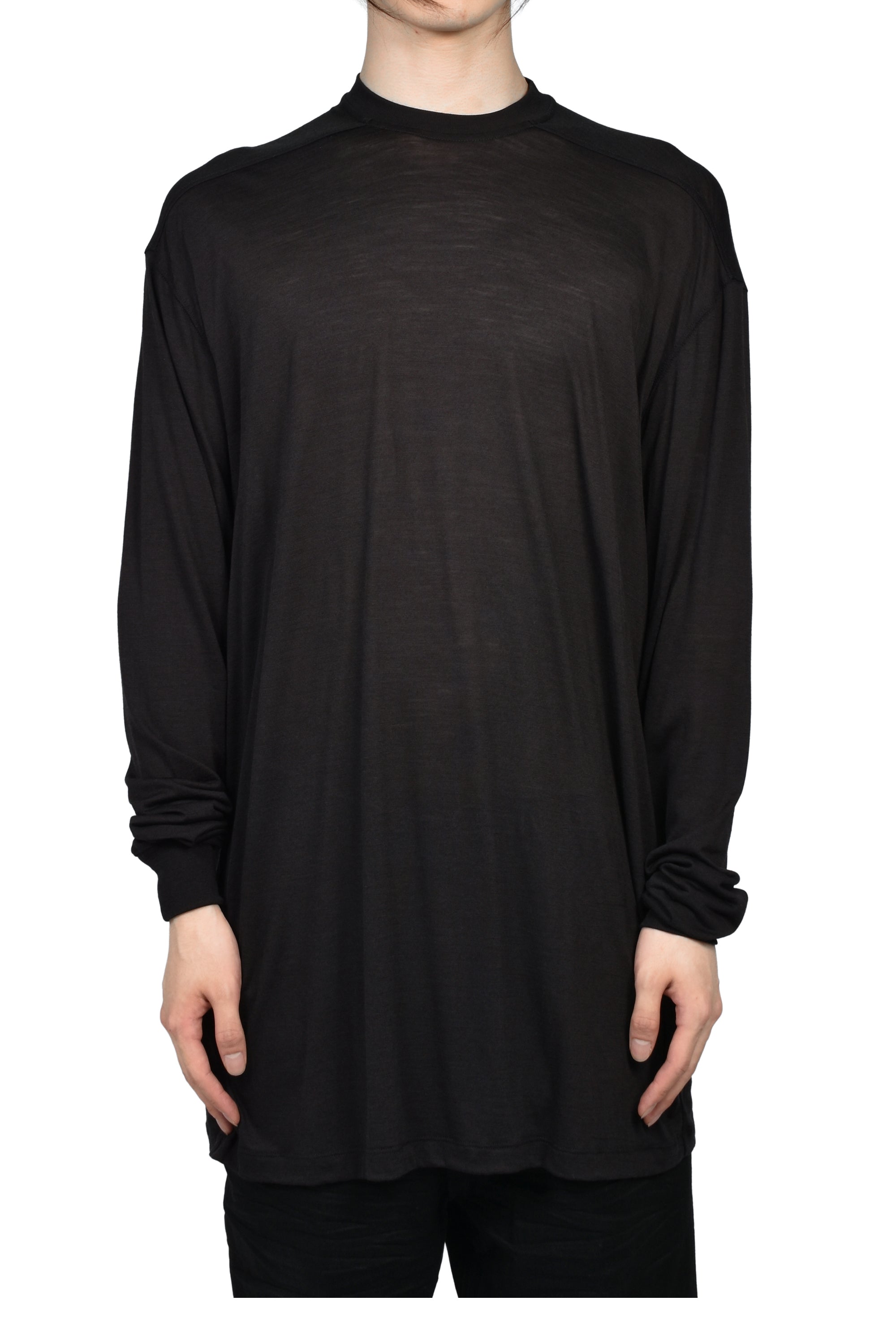 Rick Owens リック オウエンス FW26 RICK S JUMBO LS T / BLK - NUBIAN