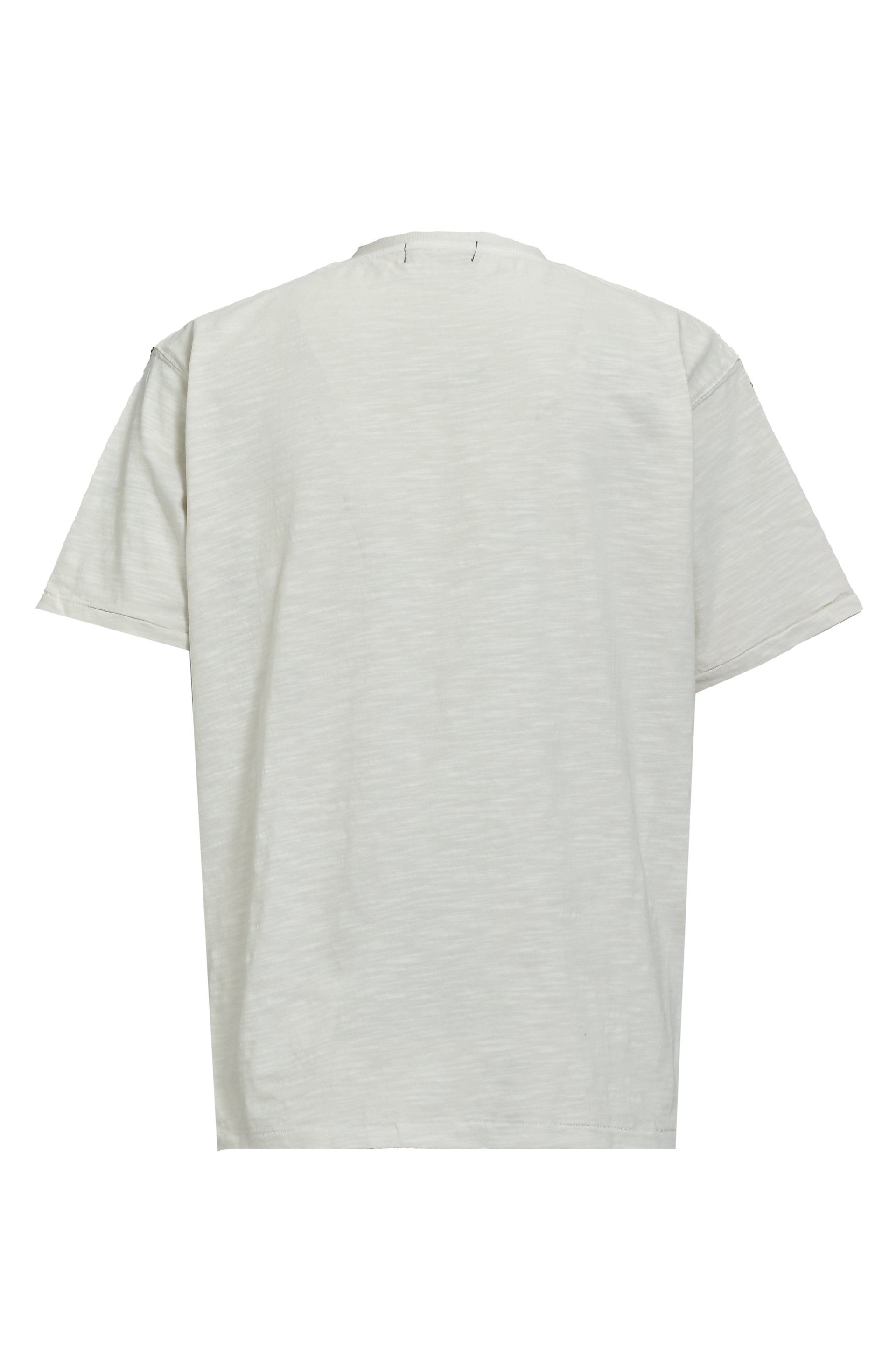 NECKLACE V NECK TEE / WHT