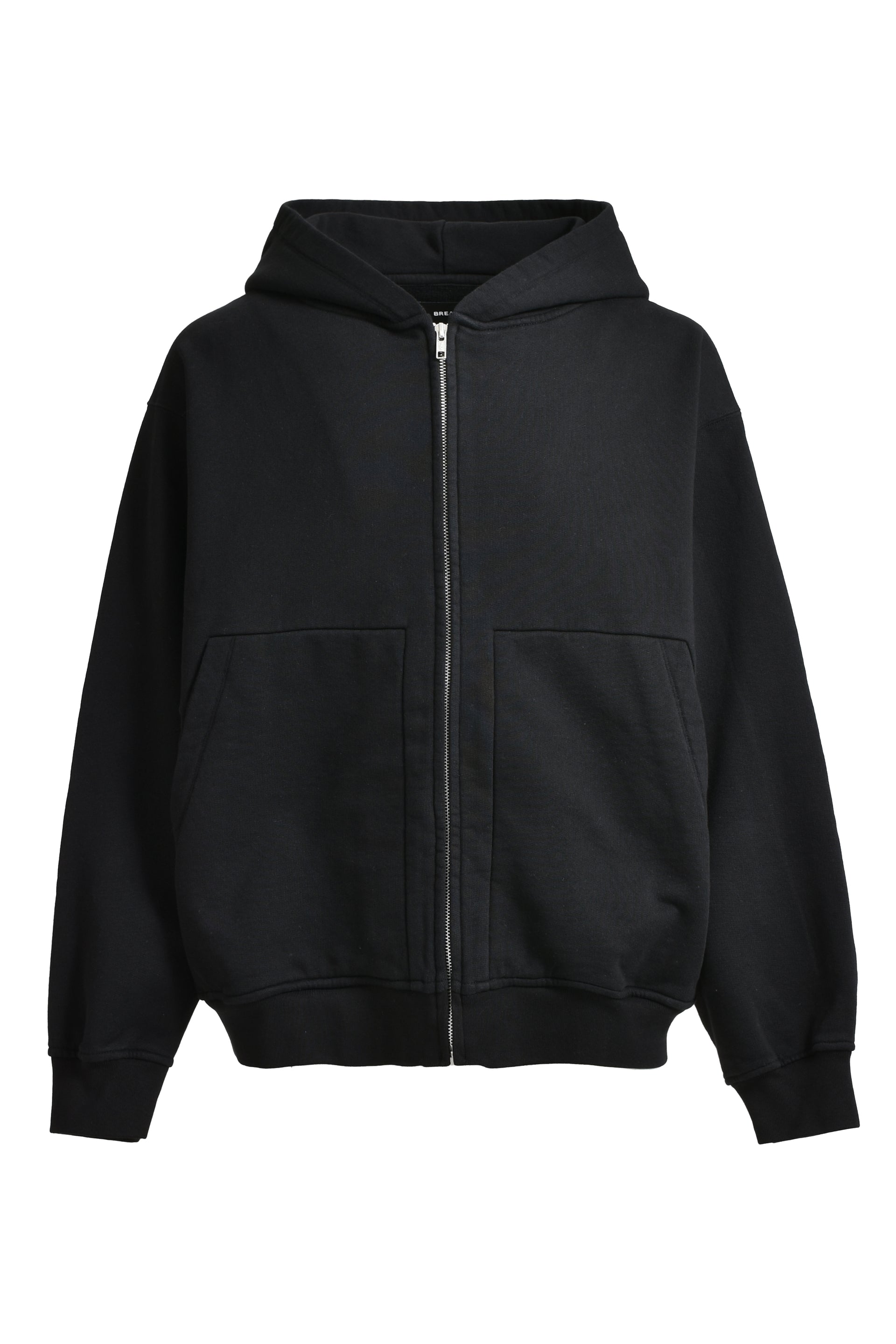 BREATH NEWRICH WIDE ZIP UP HOODIE / BLK