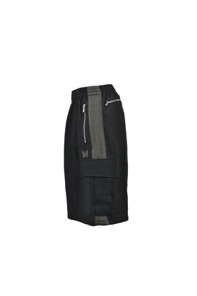 H.D. TRACK SHORT - BDU / COTTON LINEN ( 20TH EXCLUSIVE) / BLK