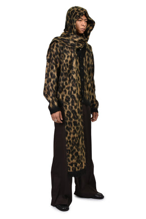 HOODED SCARF / LEOPARD
