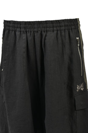 H.D. TRACK SHORT - BDU / COTTON LINEN ( 20TH EXCLUSIVE) / BLK
