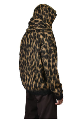 HOODED SCARF / LEOPARD