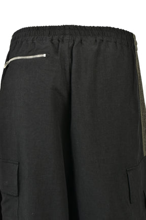 H.D. TRACK SHORT - BDU / COTTON LINEN ( 20TH EXCLUSIVE) / BLK