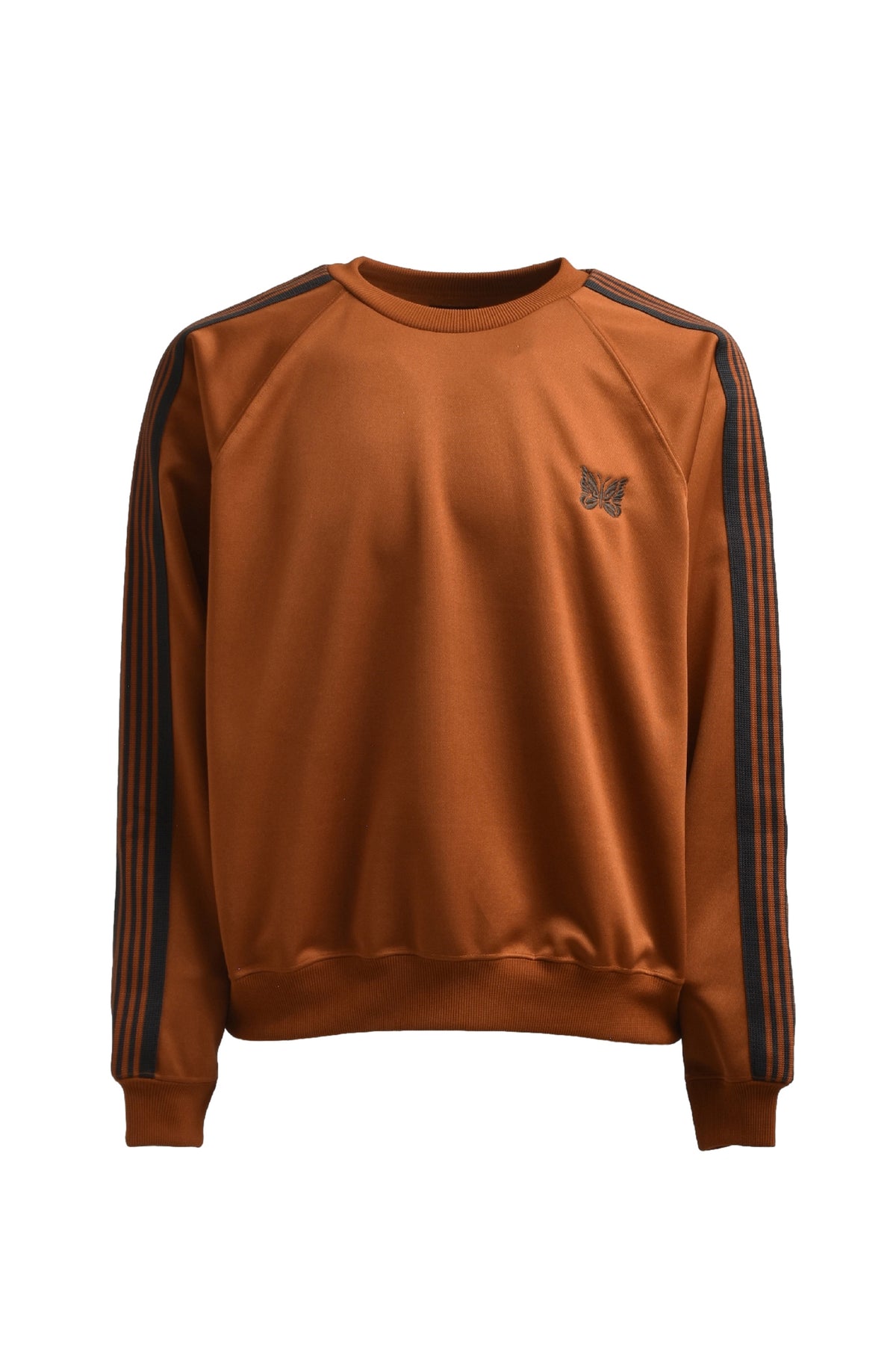 TRACK CREW NECK SHIRT - POLY SMOOTH / RUST