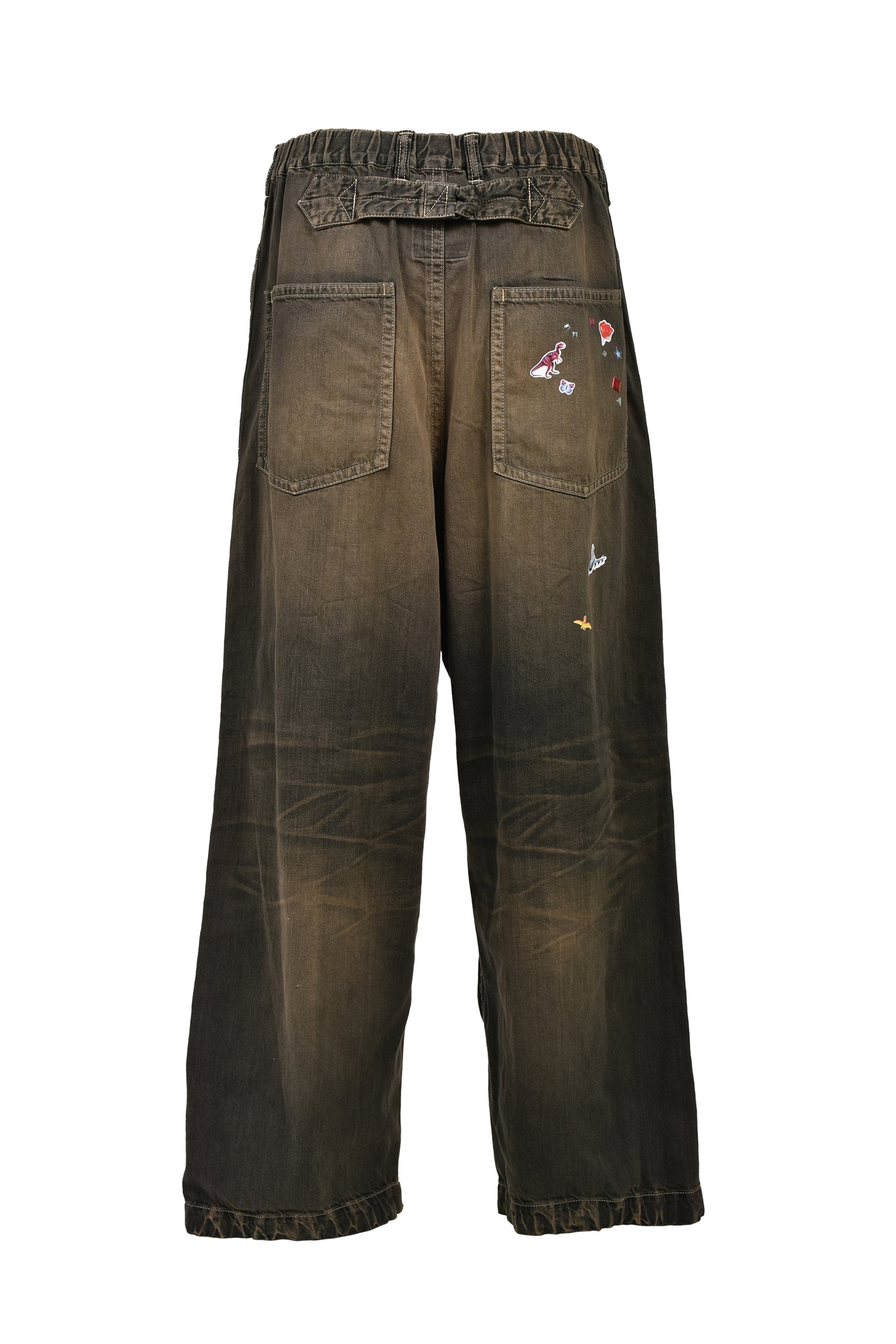 BAKER JEANS W STICKER / BLK