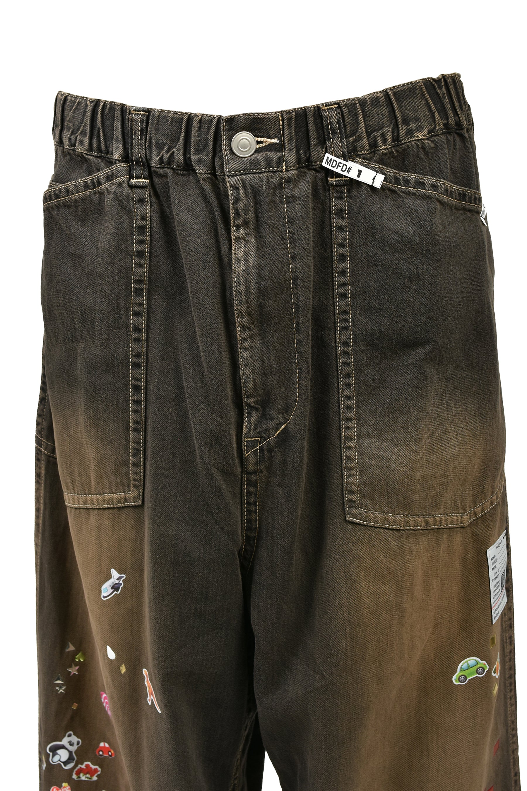 BAKER JEANS W STICKER / BLK