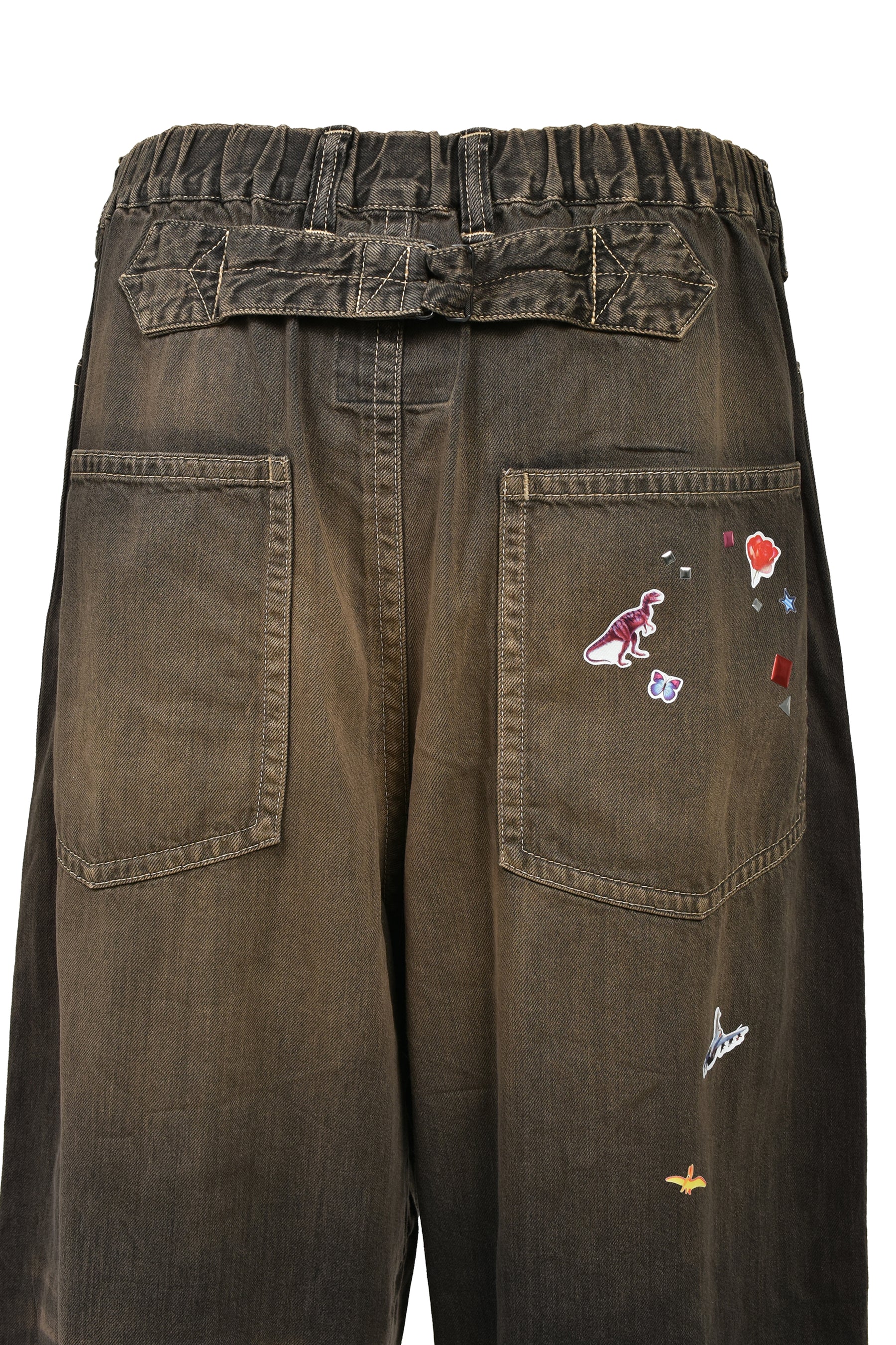 BAKER JEANS W STICKER / BLK