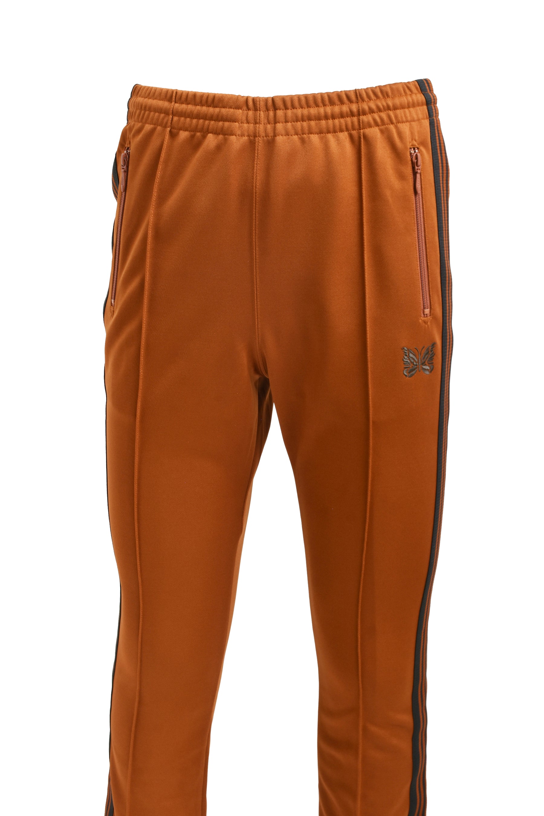 NARROW TRACK PANT - POLY SMOOTH / RUST