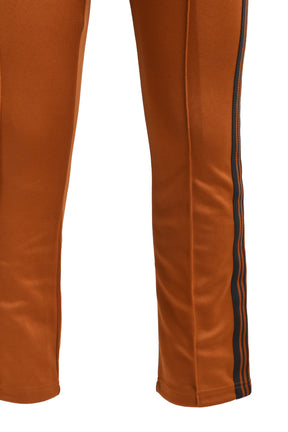 NARROW TRACK PANT - POLY SMOOTH / RUST