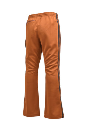 BOOT-CUT TRACK PANT - POLY SMOOTH / RUST