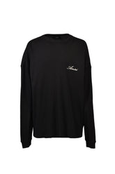 SMOKING WOLF OS WAFFLE CREW / BLK
