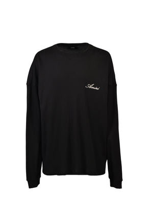 SMOKING WOLF OS WAFFLE CREW / BLK