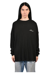 SMOKING WOLF OS WAFFLE CREW / BLK