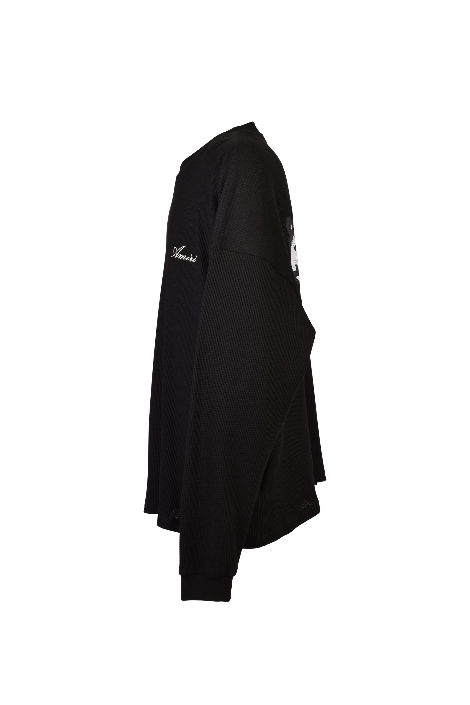SMOKING WOLF OS WAFFLE CREW / BLK