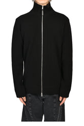 ZIP UP CARDIGAN / BLK