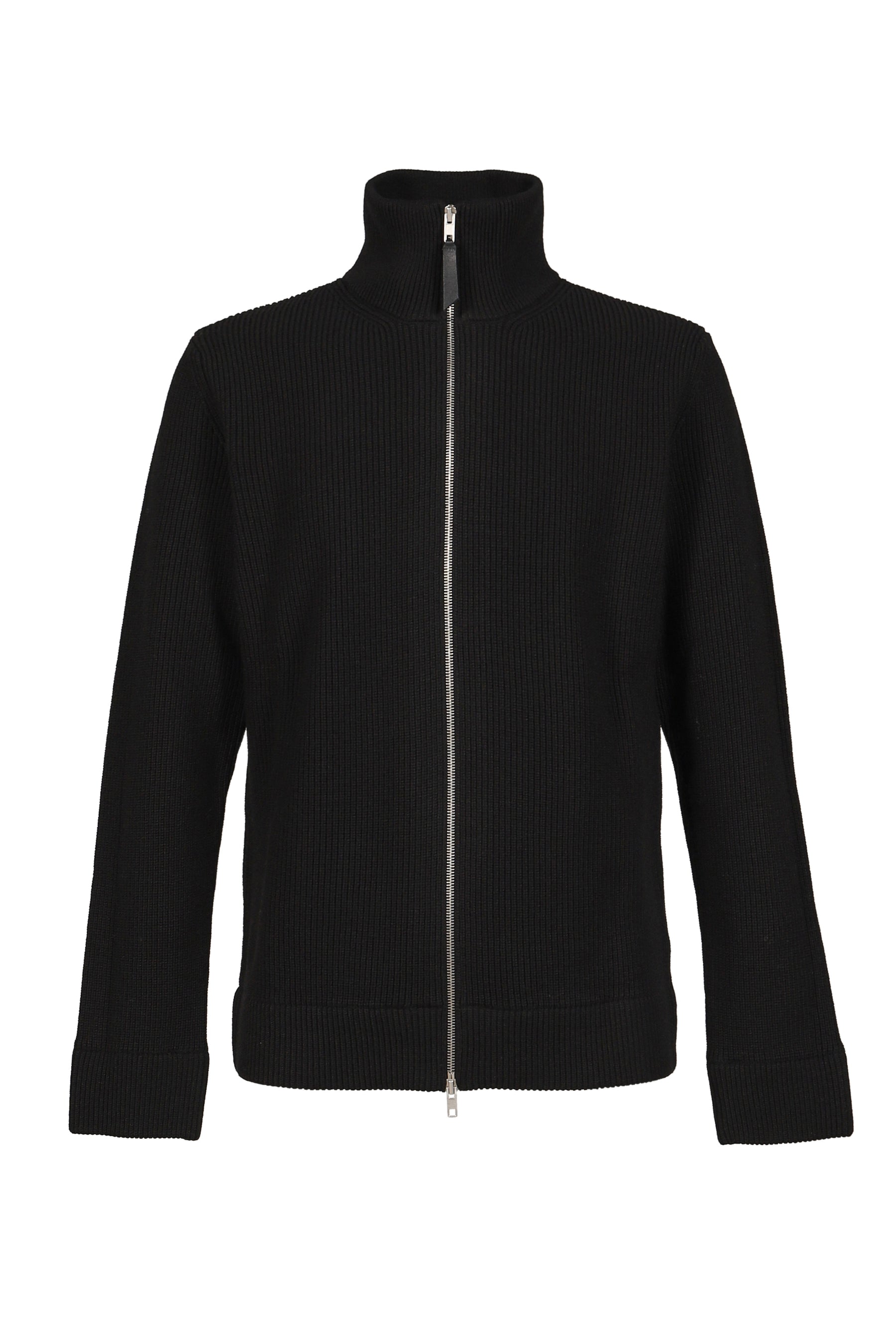 ZIP UP CARDIGAN / BLK