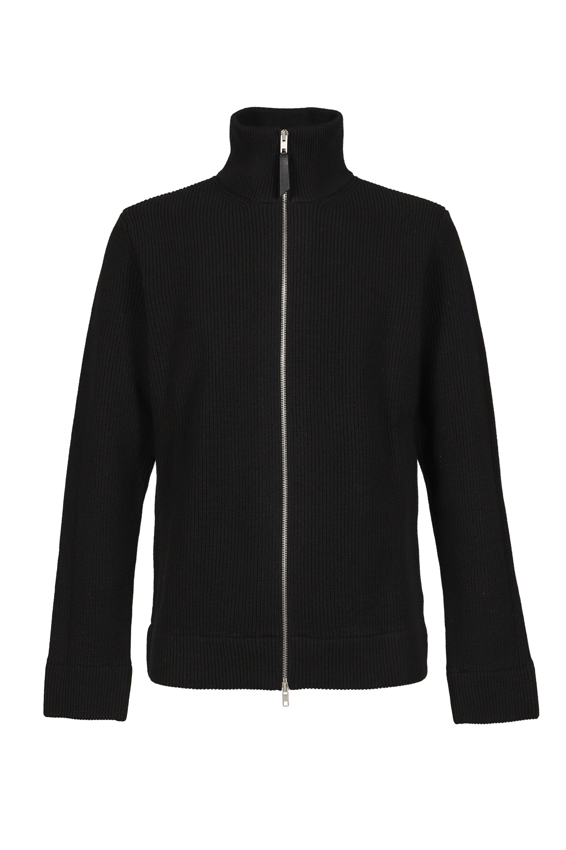 ZIP UP CARDIGAN / BLK