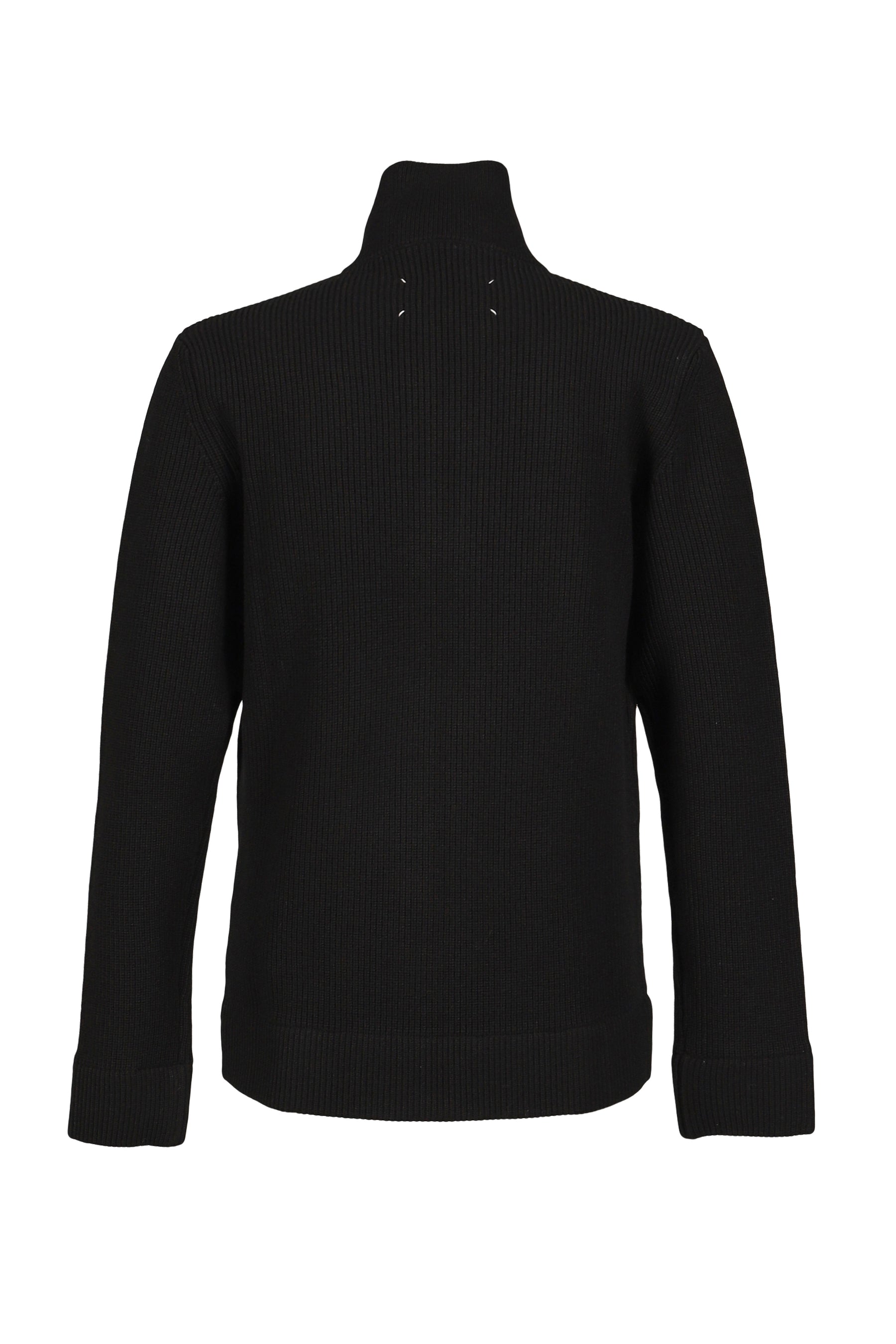 ZIP UP CARDIGAN / BLK