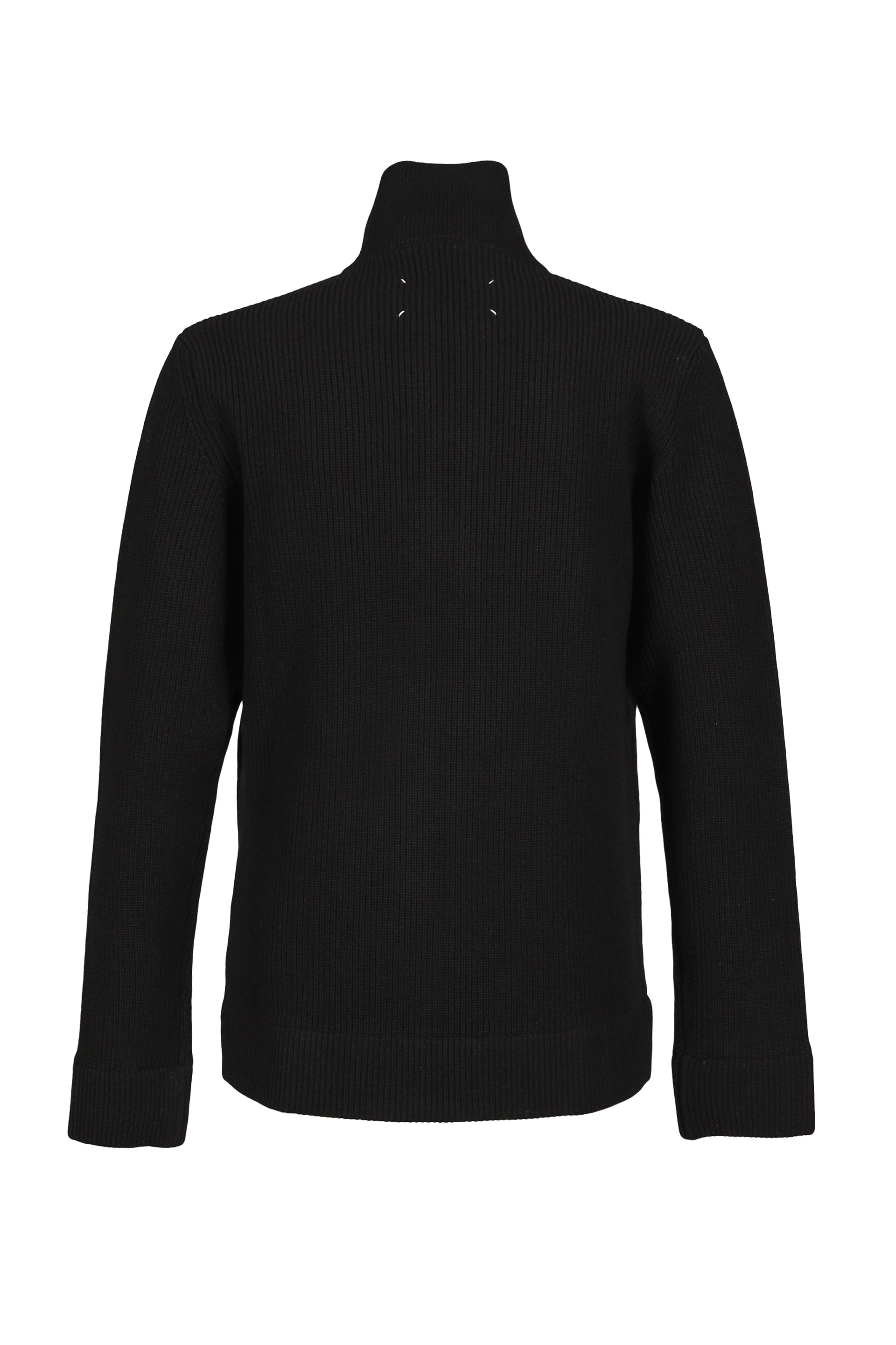ZIP UP CARDIGAN / BLK