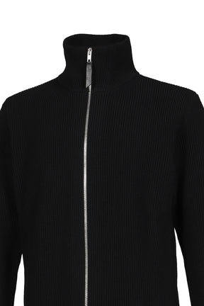 ZIP UP CARDIGAN / BLK