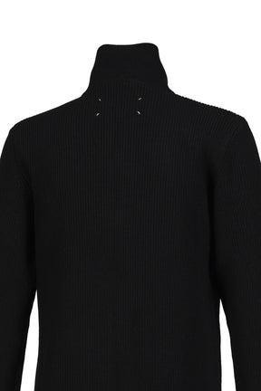 ZIP UP CARDIGAN / BLK