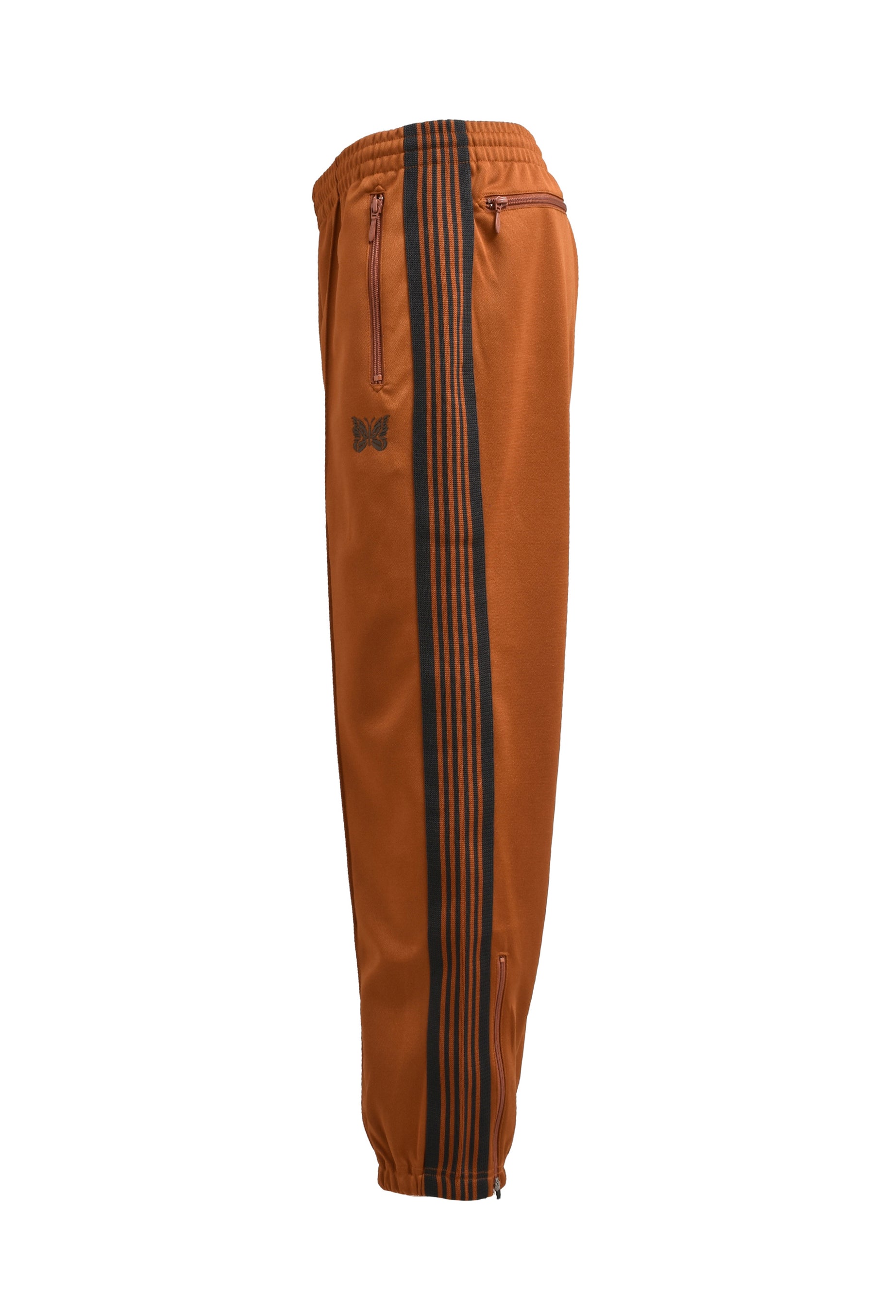 ZIPPED TRACK PANT - POLY SMOOTH / RUST
